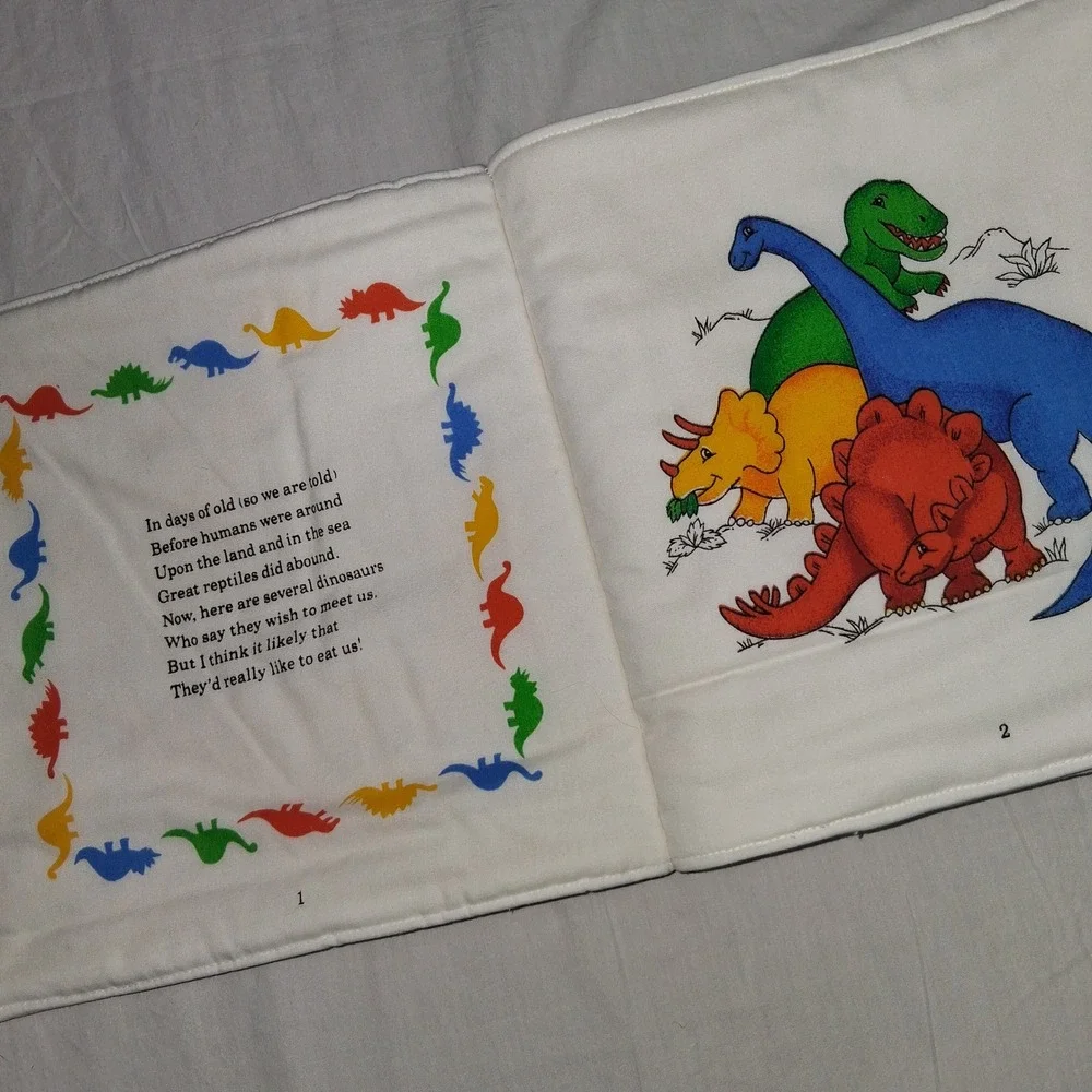 Meet the Dinosaurs‎ Fabric Book Soft Play Educational Baby Toddler Learn ABC